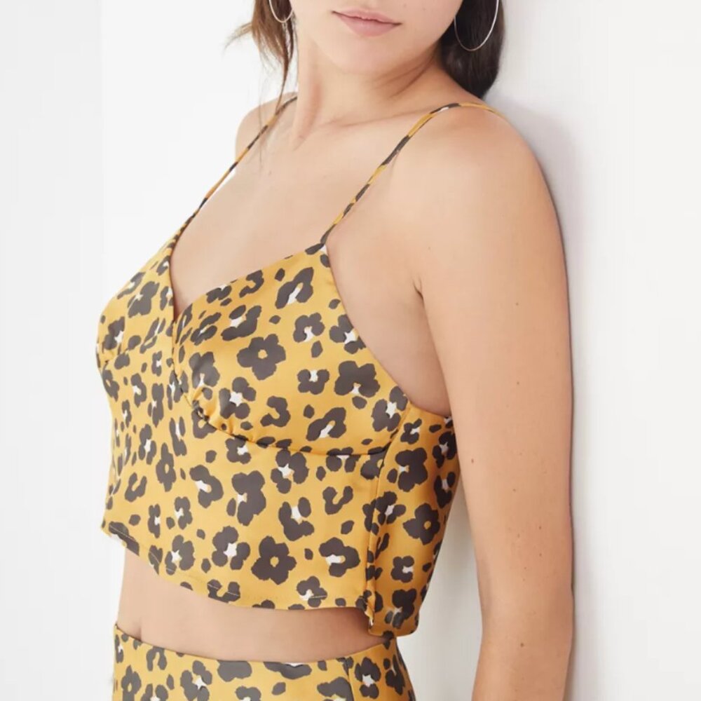 Urban Outfitters | Tops | Urban Outfitters 4si3nna Leopard Print Cami Tank Top